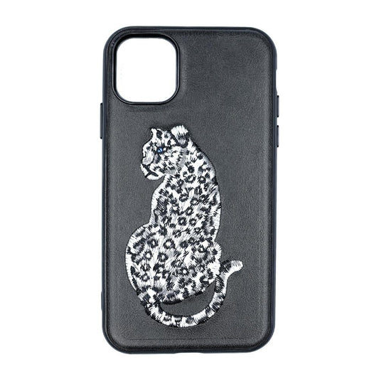 iPhone 15 Pro Max Embroidered Animal Pattern Case
