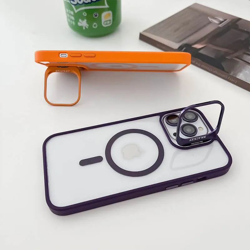 IPhone 15 Metal Stand Case & Camera