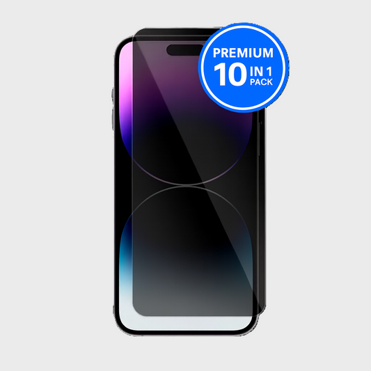 Premium Privacy Tempered Glass for iPhone (10 Pcs)
