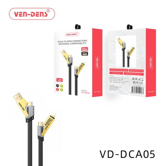 4 in 1 gold plated connectors universal compatibility 65w cable VD-DCA05