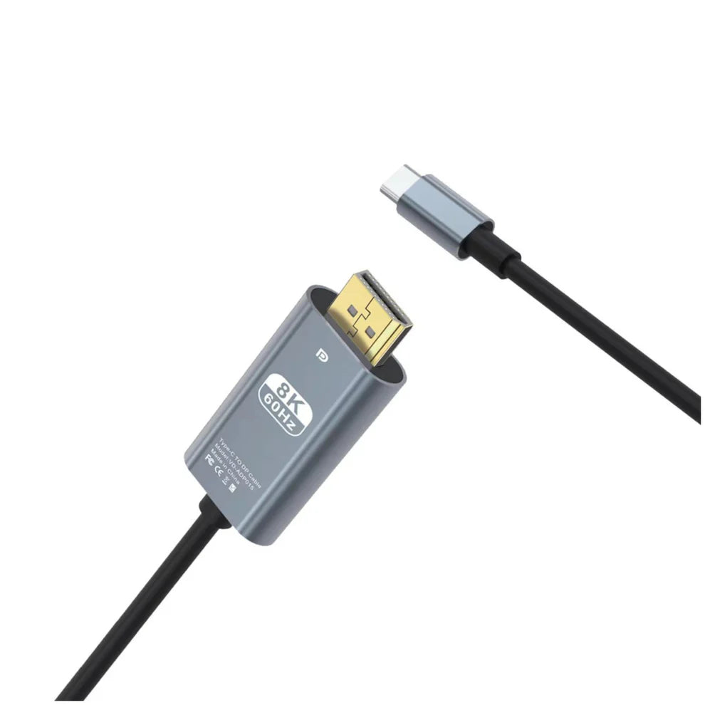 DP to Type-C 2M Cable Converter 8K HDTV Adapter