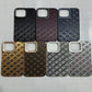 IPhone Woven Design Leather Feel Case
